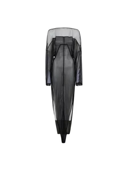 Sukienka Rick Owens szyfonowa czarna