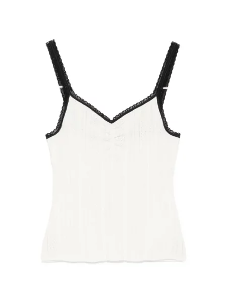 Top Maje tricotate alb