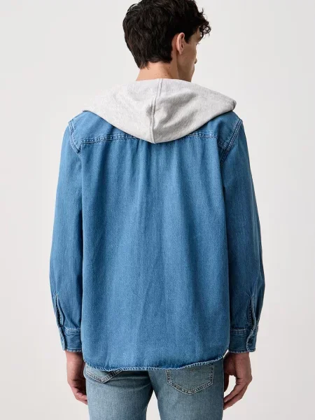Levi's koszula jeansowa CLASSIC HOODED WORKER niebieska