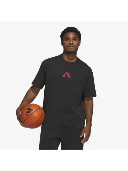 T-shirt adidas Anthony Edwards Scary Good Tee Black/ Pure Ruby L czarna