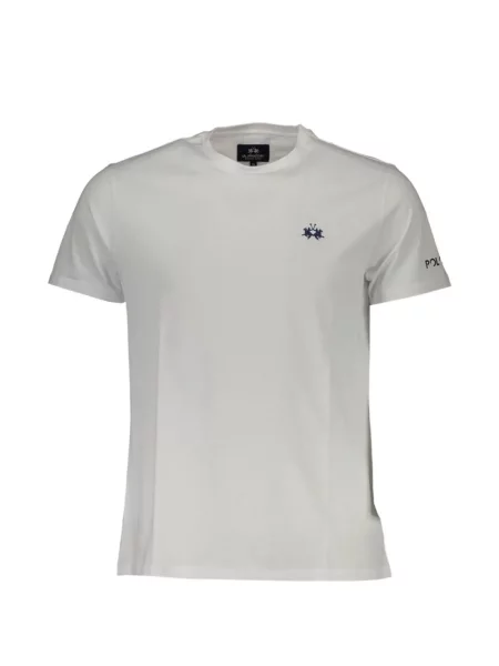 Tricou La Martina cu broderie alb