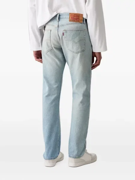 Pantaloni scurți din denim Levi's® din dantelă zdrențuiți cu talie înaltă albastru