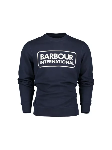 Bluza Barbour z logo niebieska