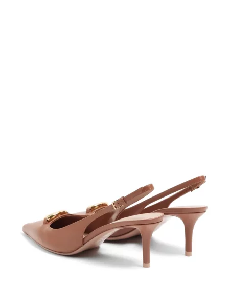 Pantofi cu toc Valentino Garavani slingback maro