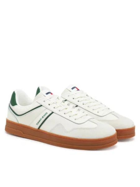 Tommy Jeans Sneakersy The Greenwich Leather Écru