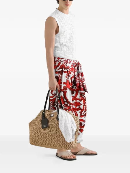 Pantaloni Dolce & Gabbana cu imagine alb