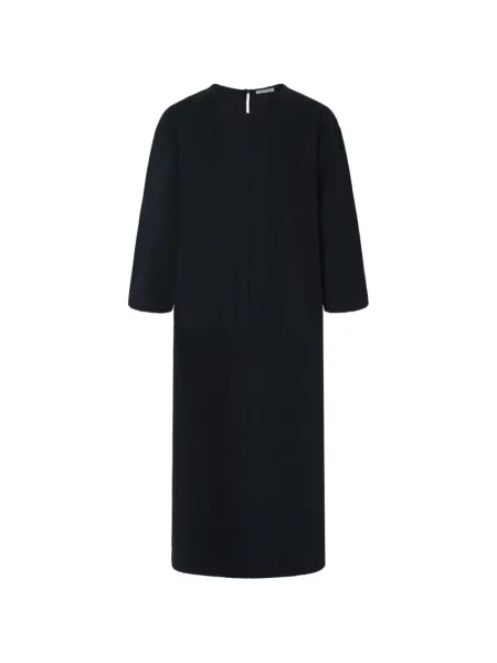 Kordbársony maxi ruha Black Crane fekete