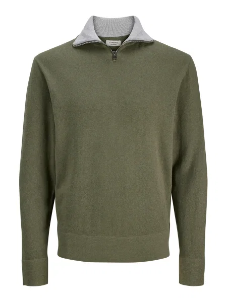 JJ Rebel Pulover JREBBEATON închis verde