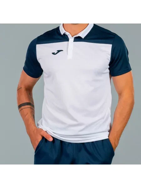 Koszulka polo do tenisa Joma Hobby II biała