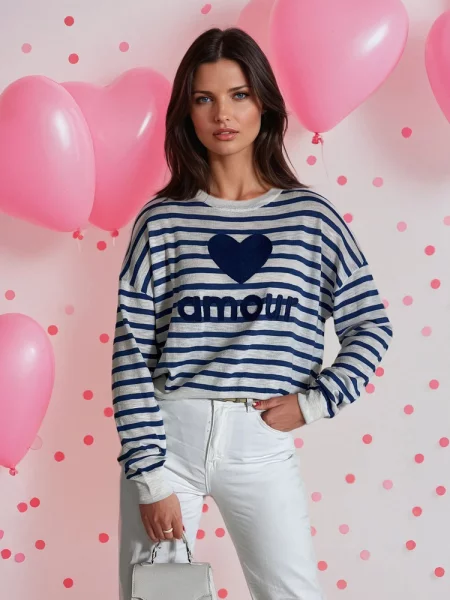 Sweter NOVES Dstreet niebieski