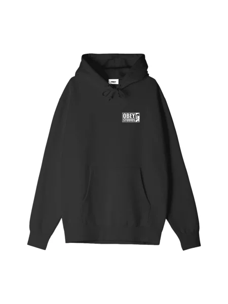 Bluza z kapturem Obey czarna