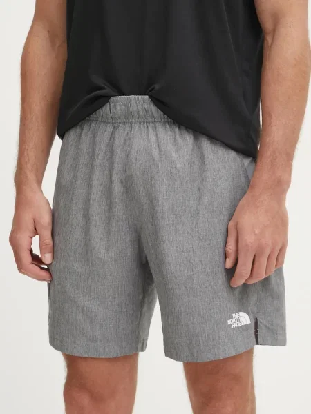 Спортен къс панталон The North Face сиво