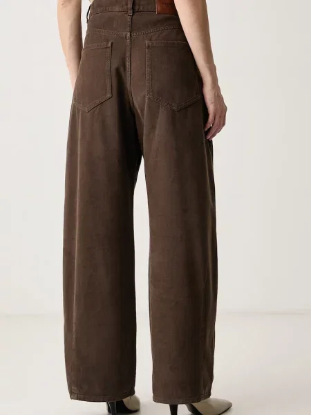 Weekend Max Mara Spodnie materiałowe Ordine brązowy