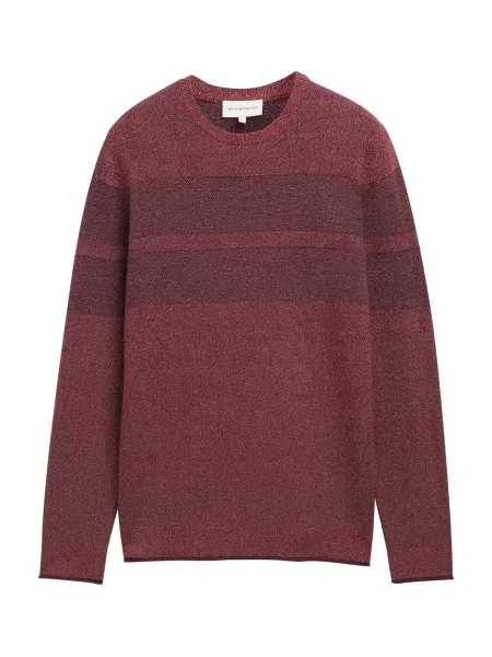 TOM TAILOR Pulover / vin roșu