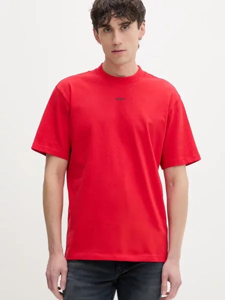 HUGO t-shirt ανδρικό Dapolino κόκκινο