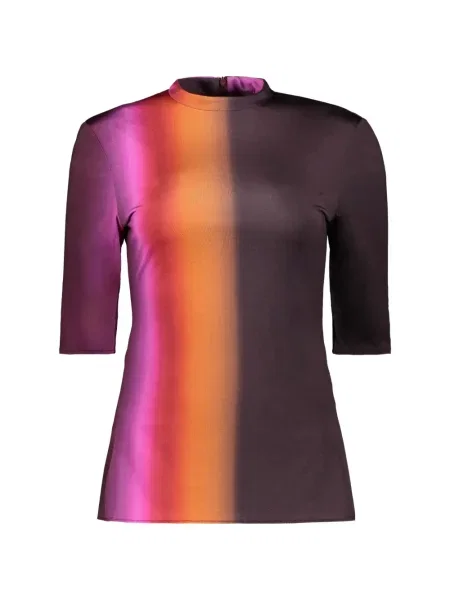 Top Ellery cu imagine cu gradient violet