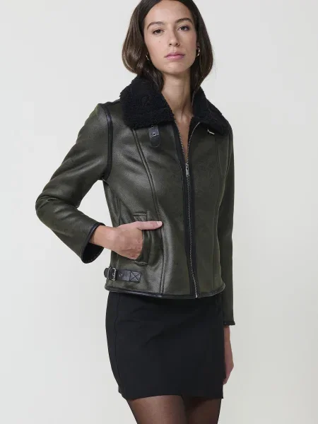 KOROSHI Geacă de primăvară-toamnă kaki