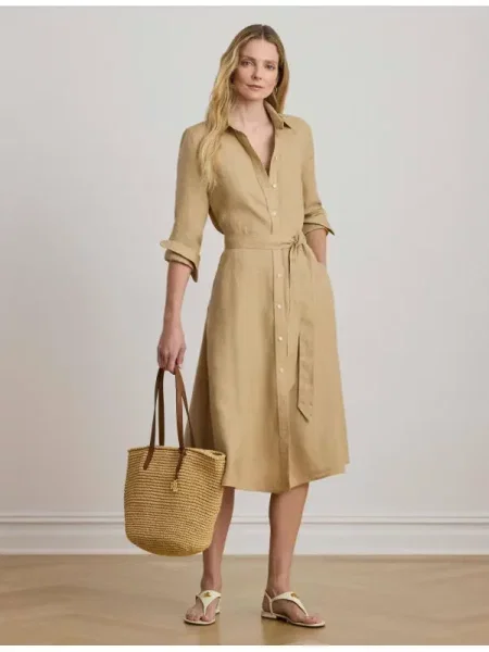 LAUREN RALPH LAUREN De in rochie ADALINA bej