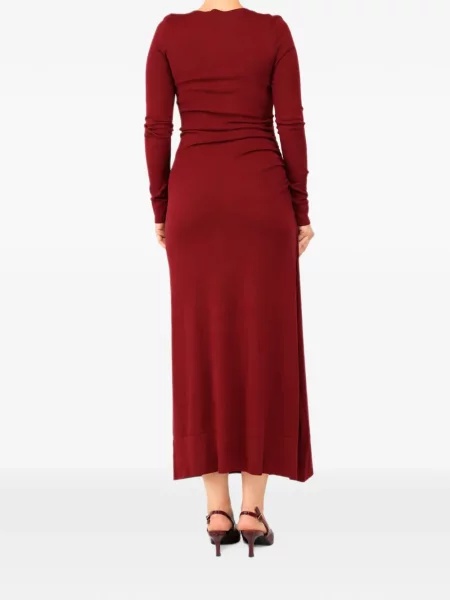 Rochie midi Altuzarra cu volane roșu