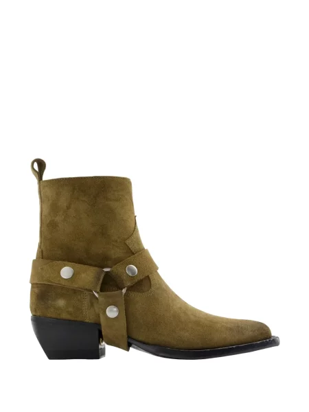 Botine Golden Goose din piele verde