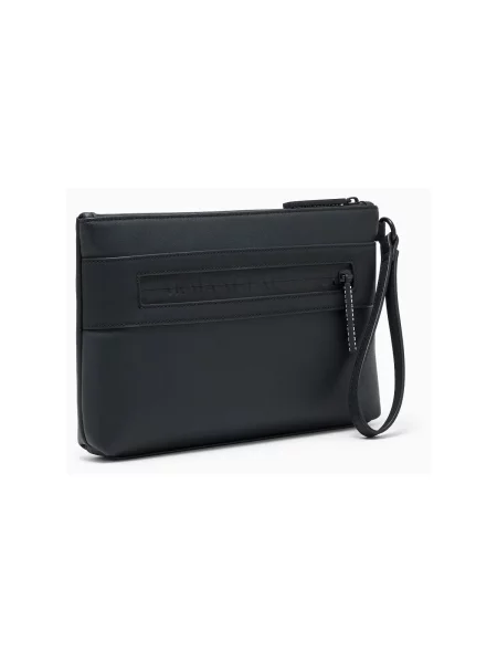 Taška Armani Exchange z ekologickej kože čierna