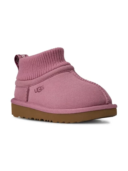 UGG снігові чоботи зимові дитячі замшеві CLASSIC ULTRA STRETCH CUFF