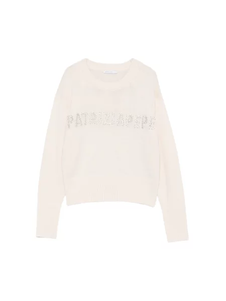 Sweter Patrizia Pepe wełniany biały
