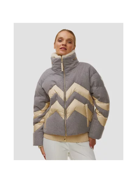 Kurtka puchowa Bogner wełniana szara