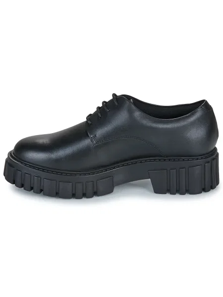 Oxford Clarks din țesătură twill negru