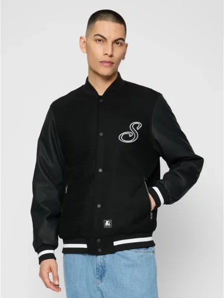 Кожено яке Starter Black Label черно