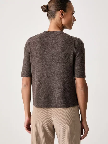 Кашемировый свитер Weekend Max Mara с коротким рукавом