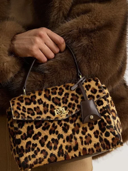 Кожаная сумка через плечо Lauren Ralph Lauren