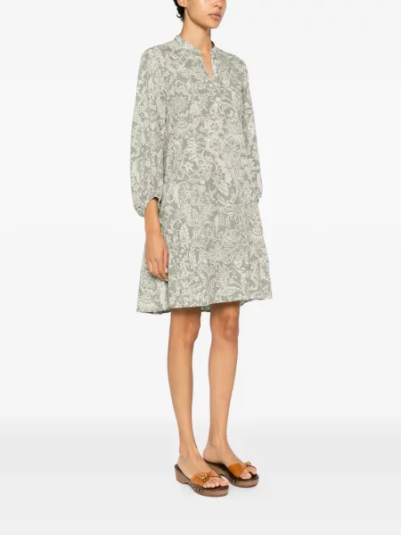 Rochie mini Marc O'polo cu model floral cu imagine verde