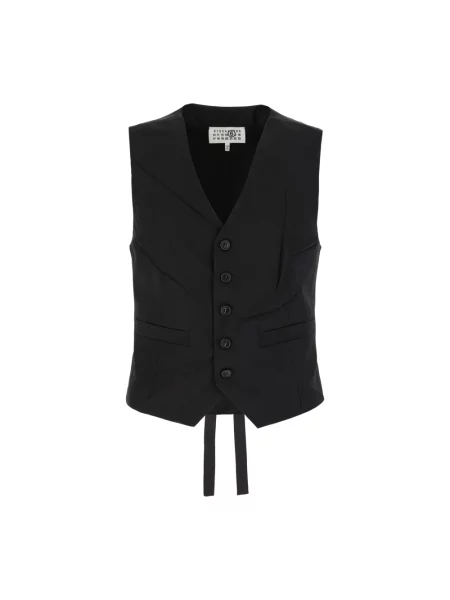 Kamizelka Mm6 Maison Margiela wełniana czarna
