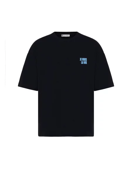 Dandalo Tricou azur / negru alb