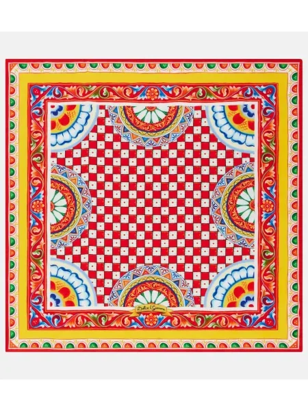 Fular Dolce&gabbana de mătase cu imagine