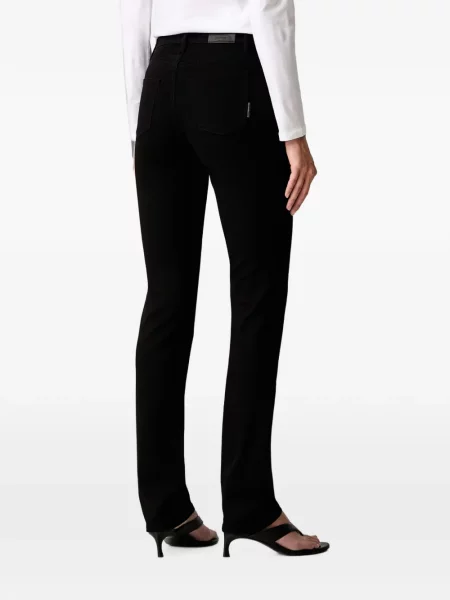 Слаб дънки skinny fit Armani Exchange с автограф черно