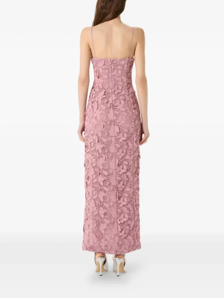 Rochie maxi Blumarine cu aplicații roz