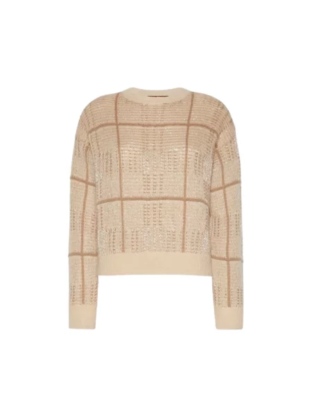 Sweter Max Mara wełniany beżowy