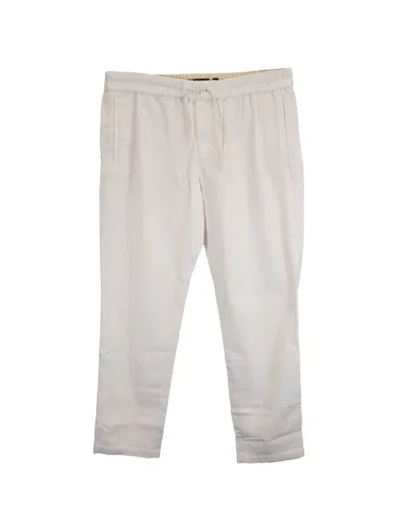 Pantaloni Vince de catifea cord alb