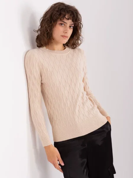 Pulover Fashionhunters bej