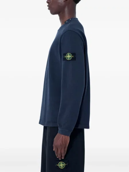 Hanorac Stone Island cu strasuri albastru
