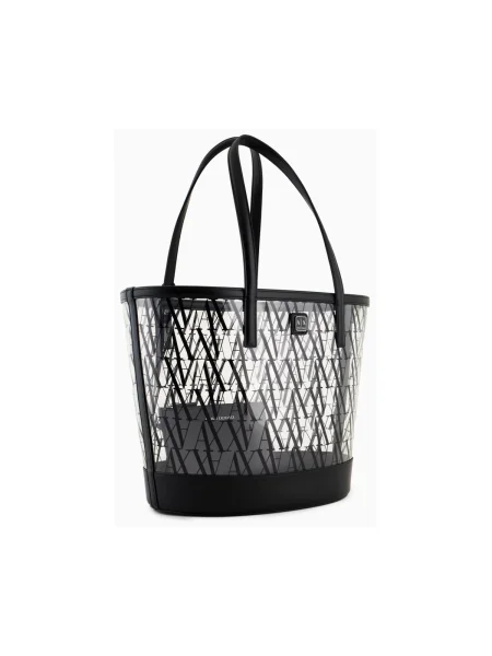 Shopper kabelka Eax čierna