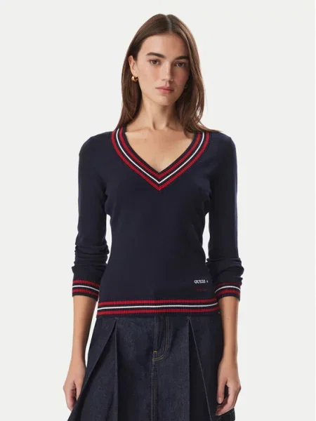 Guess Pulover Bleumarin