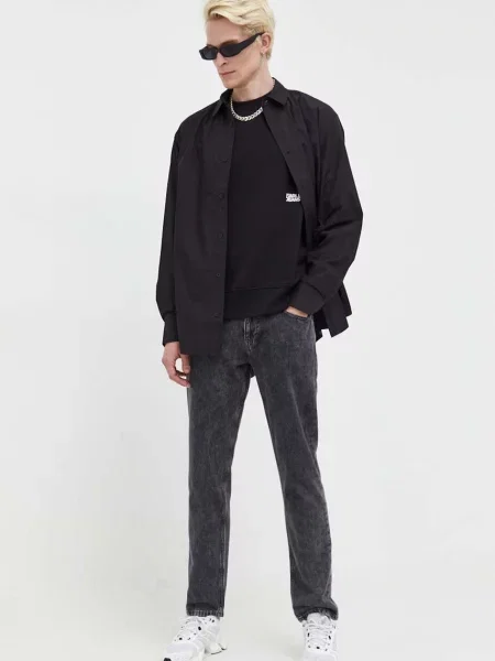 Karl Lagerfeld Jeans πουκάμισο μαύρο