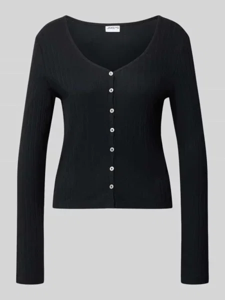 Piżama o kroju regular fit z mieszanki bawełny i modalu model Jake*s Casual czarna
