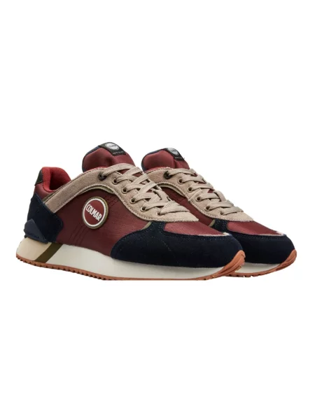 Buty do biegania Colmar skórzane do biegania czerwone
