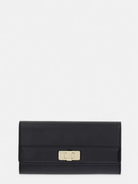 Tommy Hilfiger Portofel Th Modern Large Flap Wallet negru