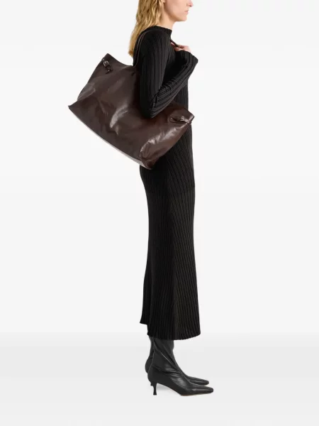 Шопинг чанта Proenza Schouler с катарама кафяво