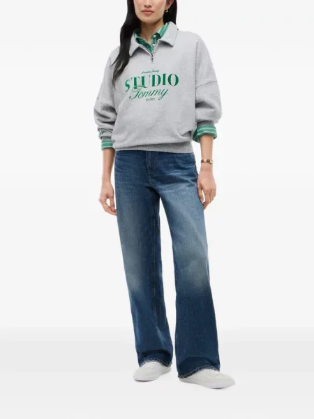 Top Tommy Hilfiger cu imagine gri